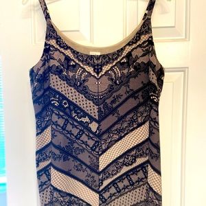 CABI long tank blouse